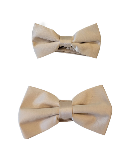 Beige Bow Tie