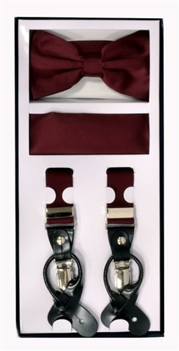 Burgundy Suspender